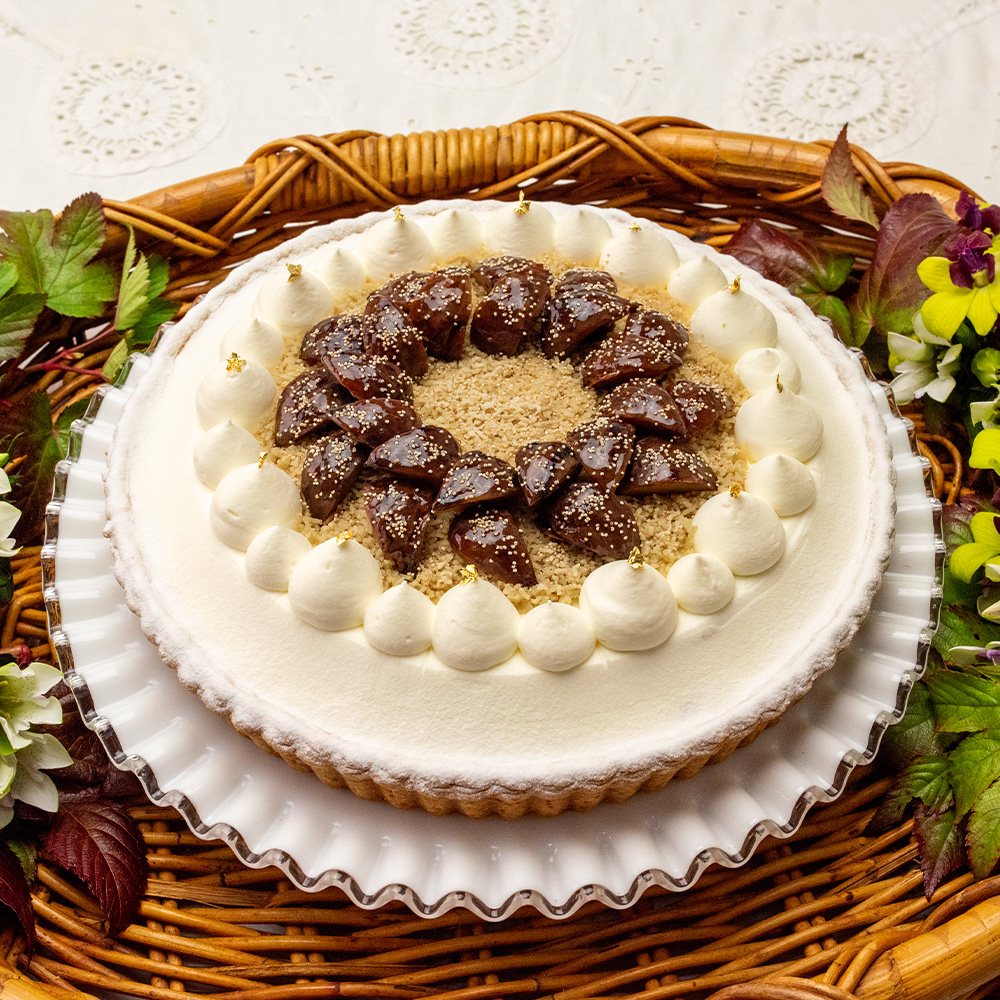 栗のショートケーキタルト
