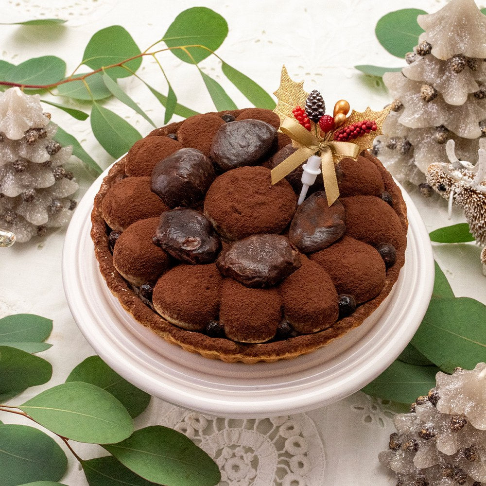 【クリスマス】和栗 モンブランのタルト(15cm:冷凍タイプ)