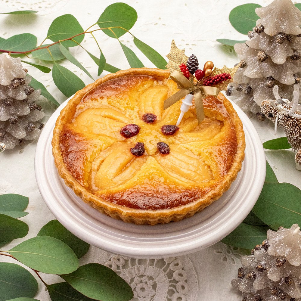 【クリスマス】“清水白桃”のタルト(15cm:冷凍タイプ)