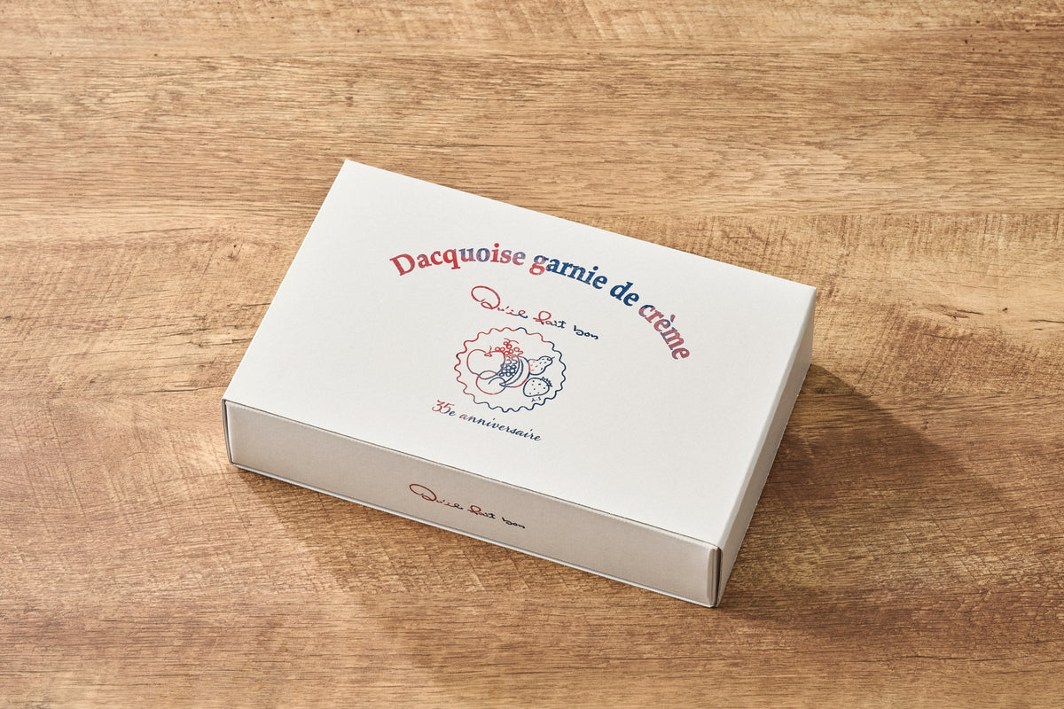 35e Anniversaire 倉敷帆布トート（オイスターシルバー）・ダクワーズ6個入り
