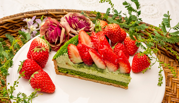 【店舗限定】京都府宇治市産 “辻喜”抹茶とイチゴのタルト