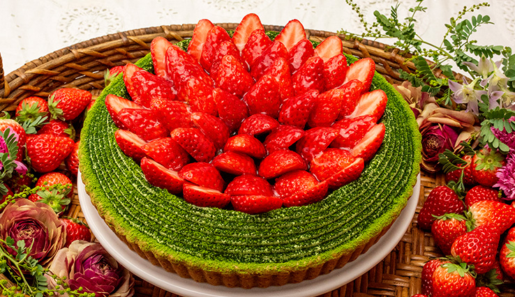 【店舗限定】京都府宇治市産 “辻喜”抹茶とイチゴのタルト