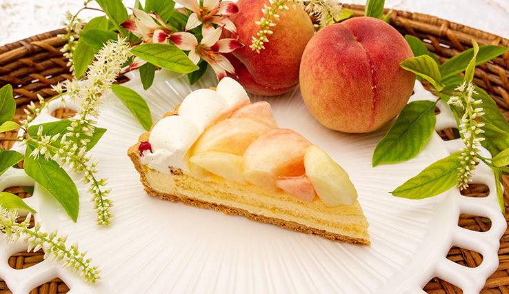 桃のショートケーキタルト 〜バニラ風味〜