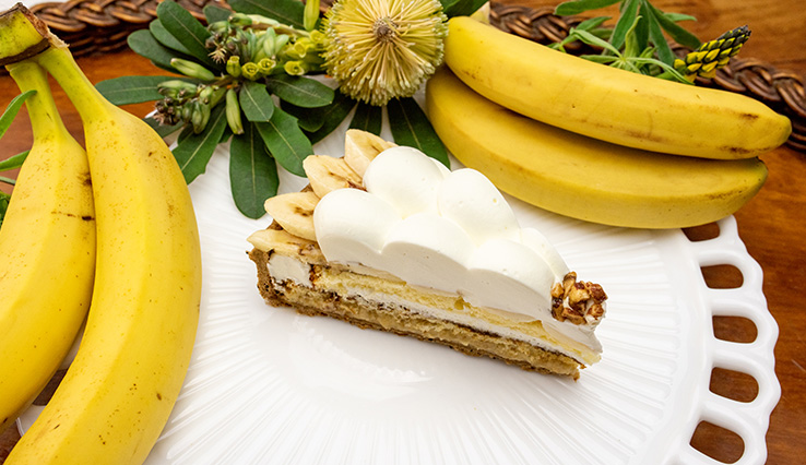 【店舗限定】バナナのショートケーキタルト 〜コーヒー風味〜