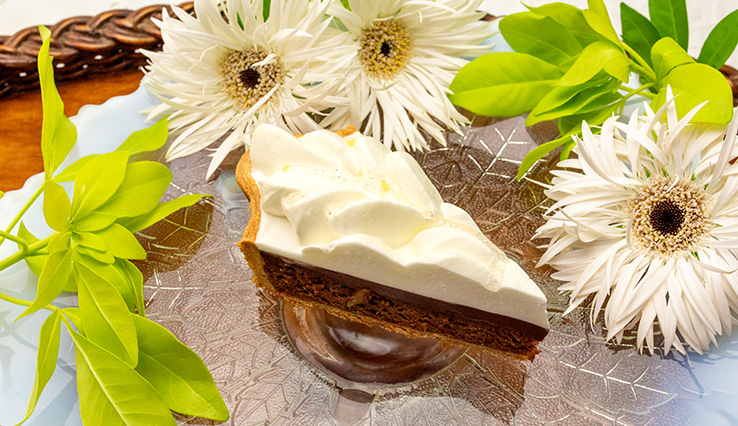 金平糖型 チョコレートとオレンジのタルト