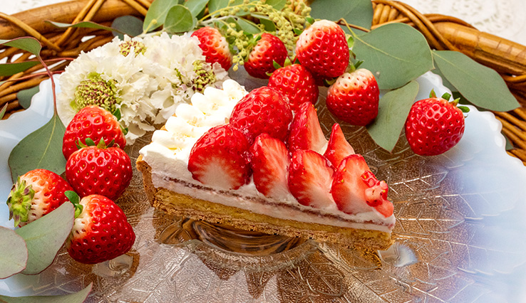 宮城県山元町 山元いちご農園産 “にこにこベリー”とココナッツのタルト