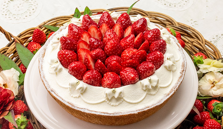 【新作】イチゴミルクのタルト