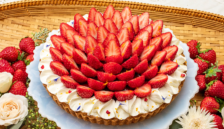 【新作】イチゴとダブルチーズのタルト