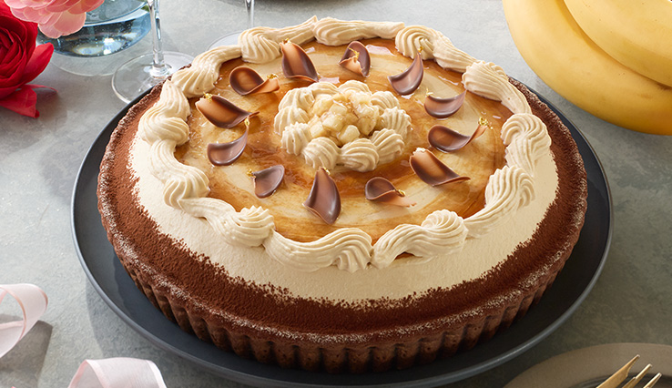 【新作】チョコレートとキャラメルバナナのタルト
