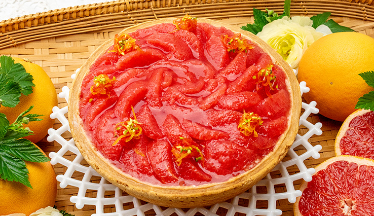 【新作・店舗限定】浜松市産 スタールビー(グレープフルーツ)のタルト