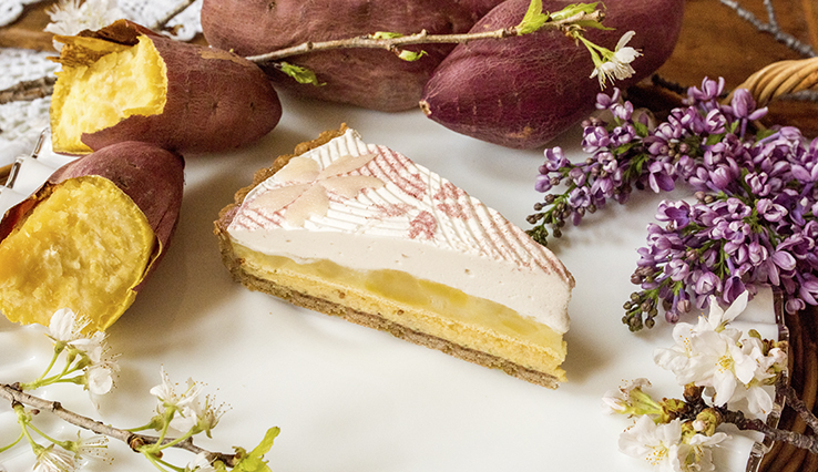 徳島県里浦産なると金時 “里むすめ”と胡麻のタルト