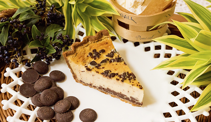 ブルターニュ産 “ル ガール”クリームチーズとチョコレートのタルト