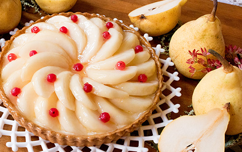 新潟県産 “ル レクチエ（洋梨）”のタルト