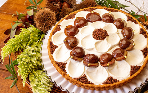 マロンショコラのタルト
