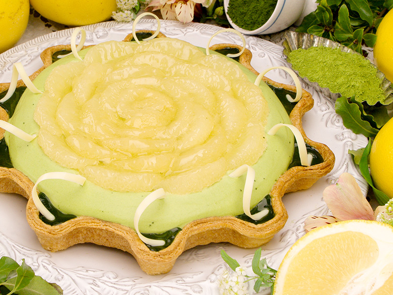 金平糖型 静岡県産抹茶とグレープフルーツのタルト