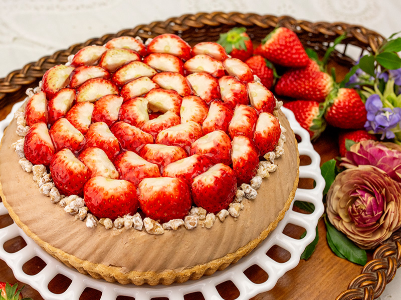 特選 福岡県産 “あまおう”とチョコレートクリームのタルト
