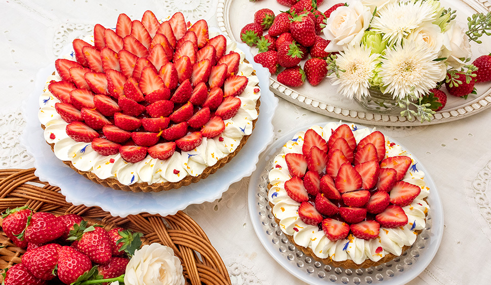 イチゴとダブルチーズのタルト イメージ